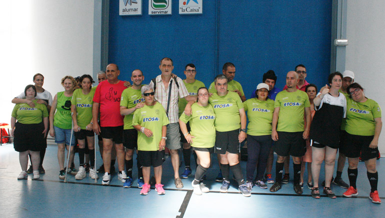 Jornada deportiva con varios centros de discapacidad intelectual de la Región